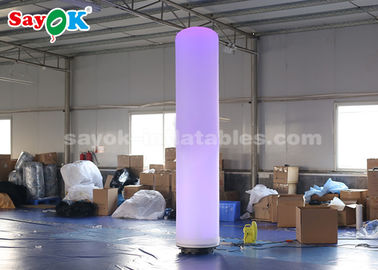 coluna inflável de pano 190T de nylon com iluminação do diodo emissor de luz para a decoração do festival