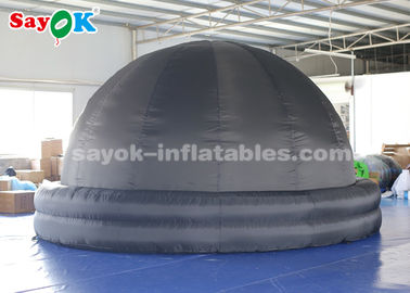 Cor inflável portátil do preto da barraca da abóbada da projeção do planetário de 4,5 medidores