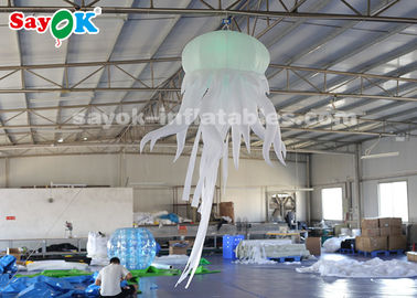 medusa de suspensão infláveis de 1.5*2.5m com luz do diodo emissor de luz para a decoração do clube noturno