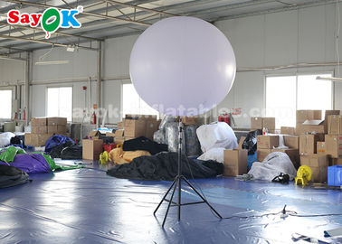 Poliéster branco do balão inflável gigante dos bens 1.5m para exposições