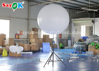 Poliéster branco do balão inflável gigante dos bens 1.5m para exposições