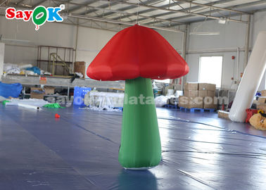 Decoração inflável conduzida colorida do cogumelo para anunciar impermeável
