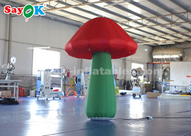 Decoração inflável conduzida colorida do cogumelo para anunciar impermeável