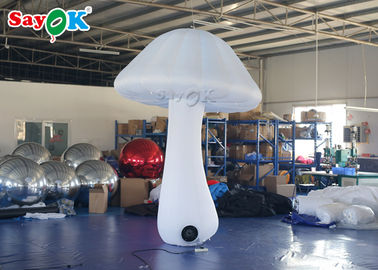 Decoração inflável da iluminação do poliéster com luz do diodo emissor de luz para o cogumelo do partido/explosão