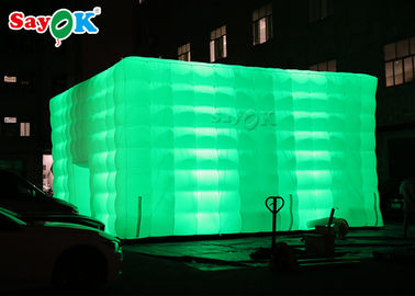 Vai do cubo inflável do diodo emissor de luz da barraca do ar livre a barraca inflável do ar para a decoração do partido do anúncio comercial