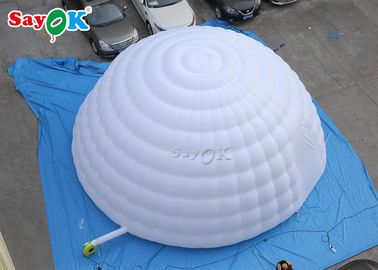 Vai fora a barraca inflável da abóbada do iglu do gigante da barraca 8m do ar com o ventilador de ar para exposições