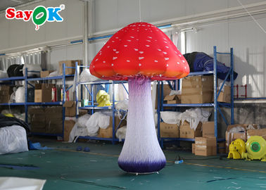 Cogumelo inflável de pano 2m de Oxford para decorações da fase do parque temático