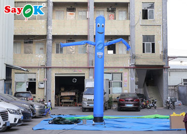 Dançarino de ar inflável azul de 5m para publicidade / soprador de ar para publicidade