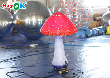 Controlo a distância inflável gigante da lâmpada da noite do cogumelo da decoração de uma iluminação de 1 medidor