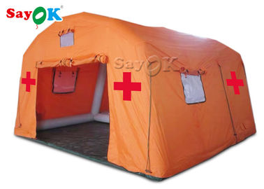 barraca médica inflável de encerado inflável do PVC da prova de fogo da barraca da emergência/barraca médica do relevo