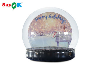 O Natal do PVC Ornaments o globo inflável da neve para a propaganda exterior