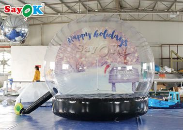 O Natal do PVC Ornaments o globo inflável da neve para a propaganda exterior