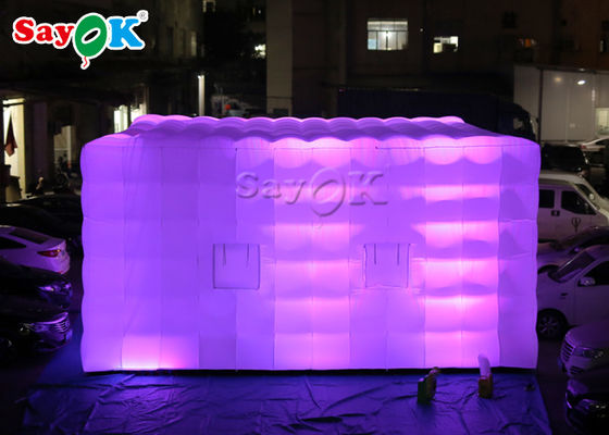 Tenda Cubo Inflavel Quadrada Luz LED Gigante Tenda de Ar Inflavel Para Feiras Evento SGS ROSH