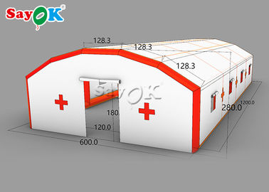 Cofre forte e bens médicos infláveis móveis feitos sob encomenda da barraca do canal da desinfecção da barraca da barraca inflável do ar
