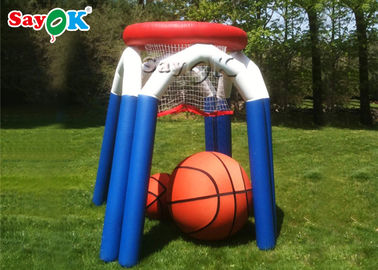 Jogo de basquetebol de tiro exterior do monstro inflável feito sob encomenda dos jogos dos esportes com ventilador de ar