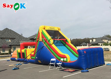 Slide inflável de piscina para crianças Parque de jogos molhado seco Slide inflável / Slide combinado de casa de salto inflável