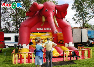 Salto inflável do elefante para o castelo de salto inflável das crianças do parque de diversões/PVC