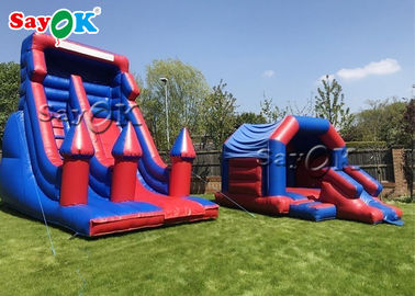 Slides infláveis comerciais infláveis para crianças infláveis casa de salto inflável azul e roxo inflável saltador