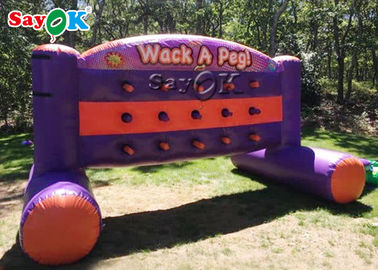 Wack inflável dos jogos exteriores 3.6*1.2*1.8M Inflatable Sports Games um jogo de parede de Peg Commercial Inflatable Whack A