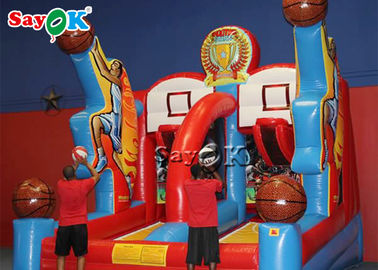 Jogos de partido infláveis infláveis gigantes das aros de basquetebol do jogo comercial engraçado do tiro do basquetebol para adultos