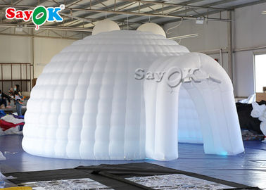 Barraca inflável do ar do iglu branco gigante