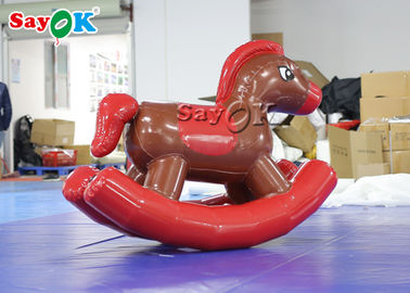Criança vermelha Pony Rocking Horse inflável do PVC de Sayok