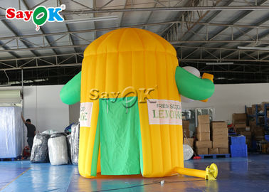 Tenda inflável personalizada Tenda de trabalho inflável PVC 3*3*4mH Tenda inflável de limonada