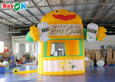 Tenda inflável personalizada Tenda de trabalho inflável PVC 3*3*4mH Tenda inflável de limonada