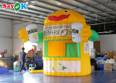 Tenda inflável personalizada Tenda de trabalho inflável PVC 3*3*4mH Tenda inflável de limonada