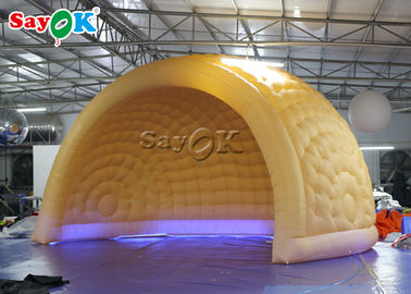 Barraca inflável da abóbada do ar do diodo emissor de luz dos parques de diversões infláveis 6m da barraca ROHS da jarda