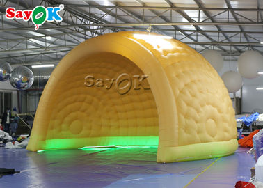 Barraca inflável da abóbada do ar do diodo emissor de luz dos parques de diversões infláveis 6m da barraca ROHS da jarda