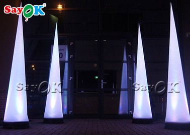 Cone inflável decorativo do diodo emissor de luz do partido para o evento exterior e interno