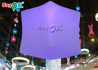 Diodo emissor de luz de 1 medidor que pendura o balão inflável do cubo com 16 cores