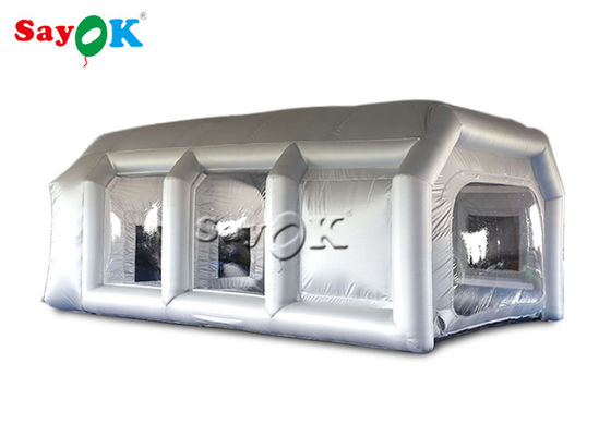 Melhor tenda inflável 7x5x3mH Silver Car Inflatable Spray Booth