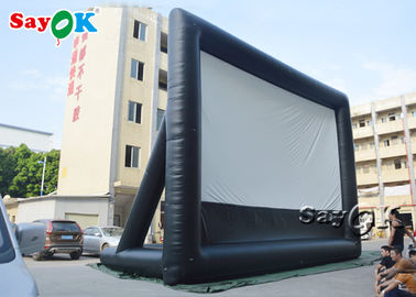 Tela de filme inflável do projetor da escola preto e branco inflável da tela do cinema