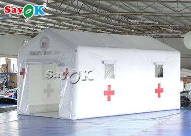 Barraca médica inflável da emergência 6x3x3mH provisória branca
