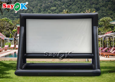 Tela de filme inflável inflável para quintal tela de projeção traseira impressão de logotipo