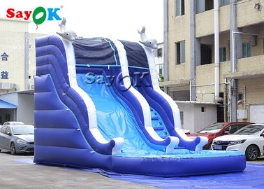 Deslizamento de piscina inflável 7x4x5mH Outdoor Kid Deslizamento de água inflável de escalada para entretenimento