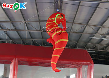 modelo inflável claro do cavalo marinho do diodo emissor de luz de 2m para a decoração do festival