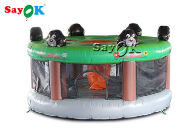 Toupeira inflável do soco A do PVC do adulto inflável exterior das crianças dos jogos com ventilador de ar