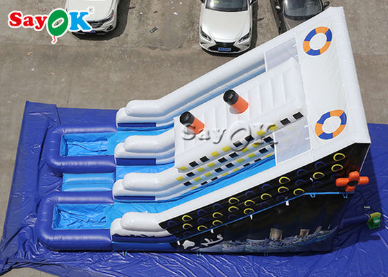 Slides infláveis para água ao ar livre SGS Slide de água inflável de escalada à prova d'água com dupla costura