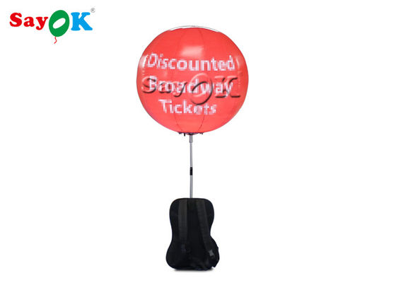 diodo emissor de luz inflável do balão da trouxa de 0.8m que anda anunciando a bola para a propaganda