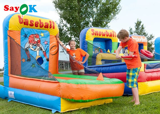 Jogos infláveis infláveis dos esportes da gaiola de batedura do basebol do campo de jogos das crianças do jogo de bola