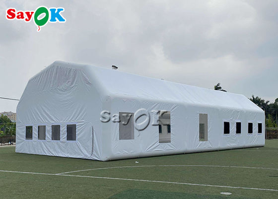 Tenda inflável de gramado à prova d'água Branco 20x10x5.5mH Cabine de pintura automotiva inflável