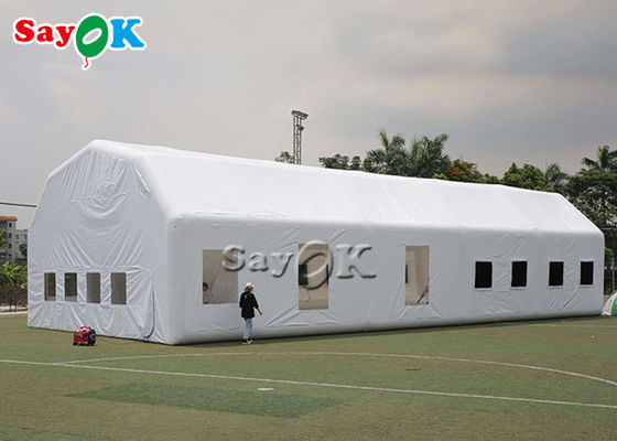 Tenda inflável de gramado à prova d'água Branco 20x10x5.5mH Cabine de pintura automotiva inflável