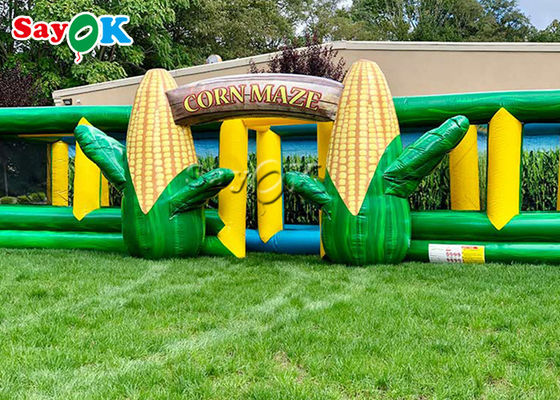 Labirinto inflável do milho de Dia das Bruxas dos jogos dos esportes de encerado inflável das crianças dos jogos do jardim