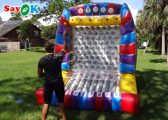 O carnaval inflável Plinko inflável dos jogos exteriores ostenta o jogo para adultos das crianças