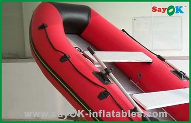 Barco de pesca inflável de encerado inflável vermelho do PVC do barco do PVC