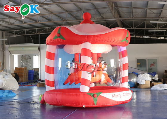 Carrossel inflável exterior personalizado do Natal de 3m