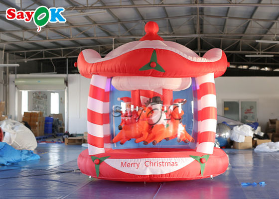 Carrossel inflável exterior personalizado do Natal de 3m